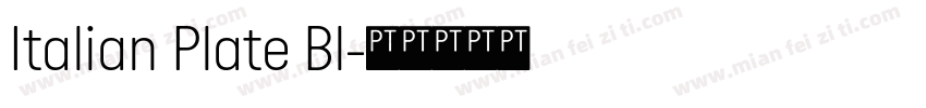 Italian Plate Bl字体转换